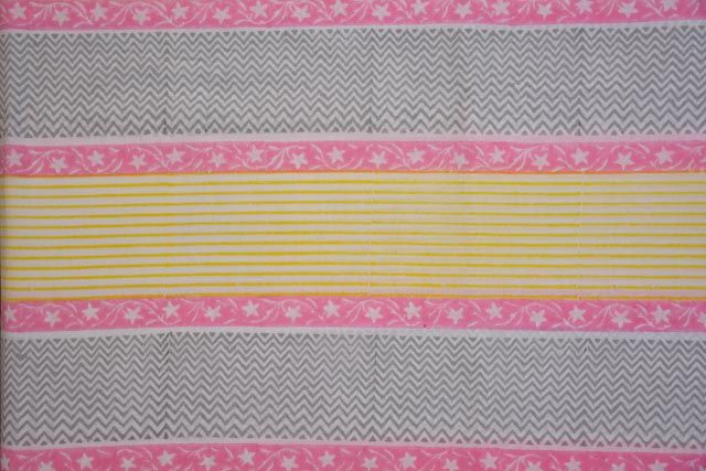Cotton Multi Color Block Print Fabric