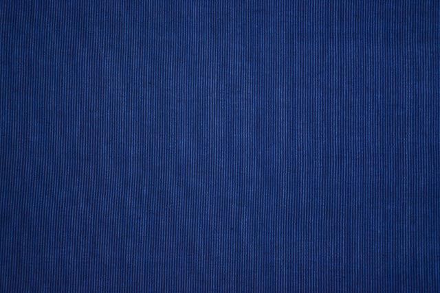 Blue Stripes Pure Khari Cotton Fabric