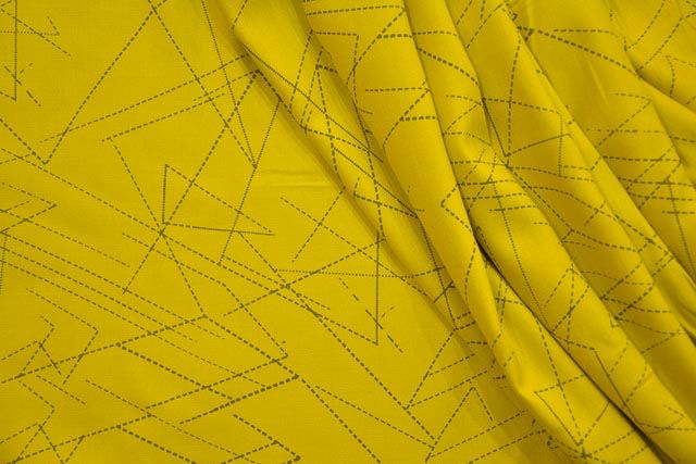 Acacia Geometric Rayon Fabric
