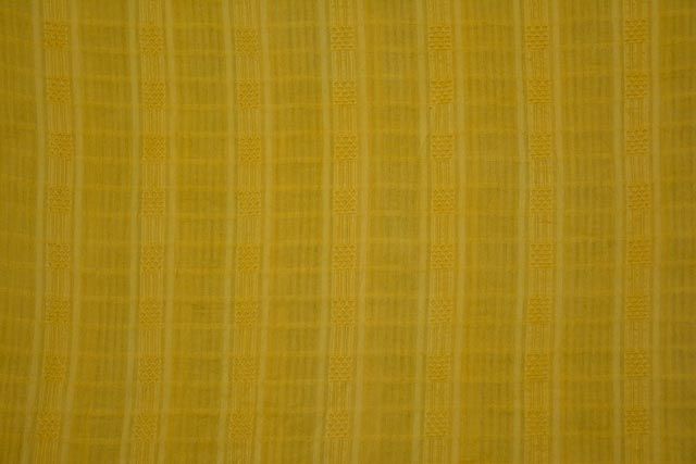 Sunshine Yellow Woven Motif Cotton Fabric