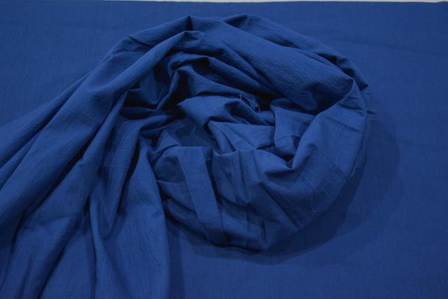 Cotton Fabric Royal Blue Solid Color