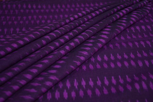 Violet Fine Ikat Fabric