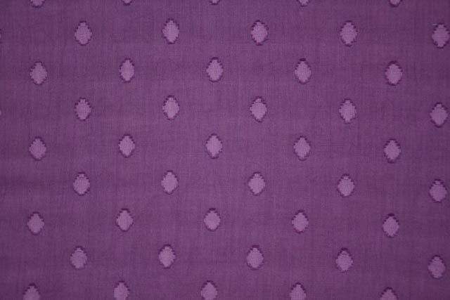 African Voilet Diamond Woven Motif Cotton Fabric