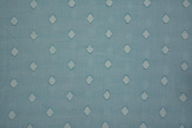 Stratosphere Blue Woven Motif Cotton Fabric