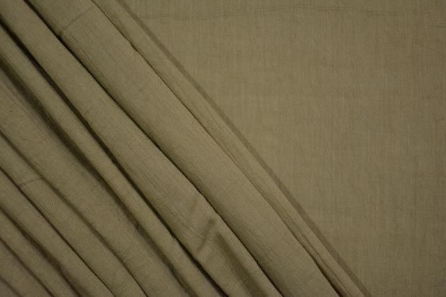 Chinchilla Green Cotton Mulmul/voile Fabric
