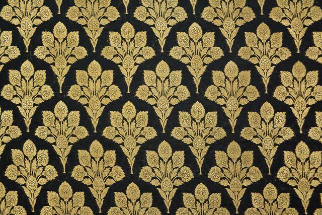 Black Banarasi Art Silk Fabric