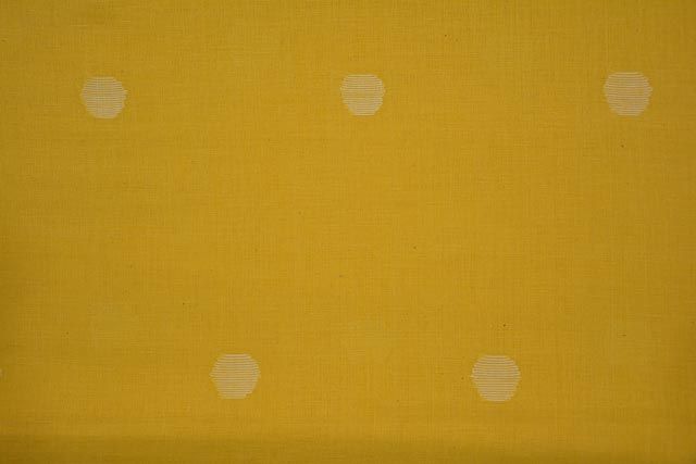 Banana Yellow Jamdani Cotton Fabric Online