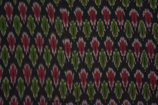 Tricolor Fine Ikat Fabric