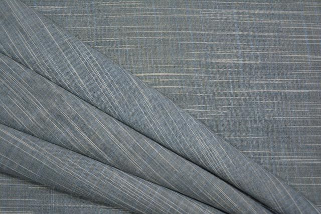 Grey And White Double Tone Handwoven Cotton Fabric