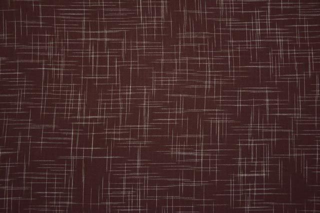 Brown And White Handwoven Cotton Fabric
