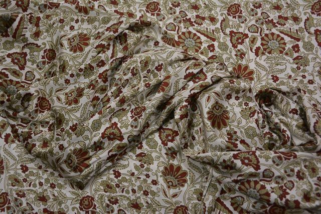 Brown And Grey Polyester Satin Fabric