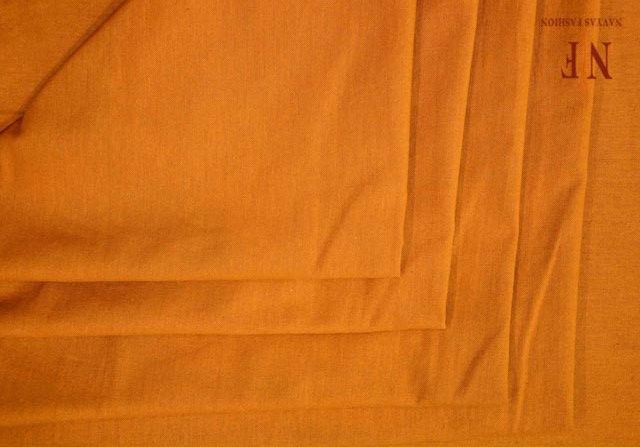 Plain Mustard Upholstery Cotton Fabric