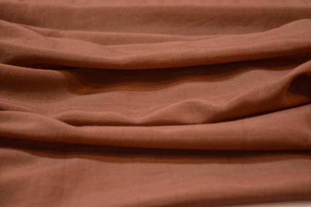 Brown Cotton Silk Fabric By The Yard