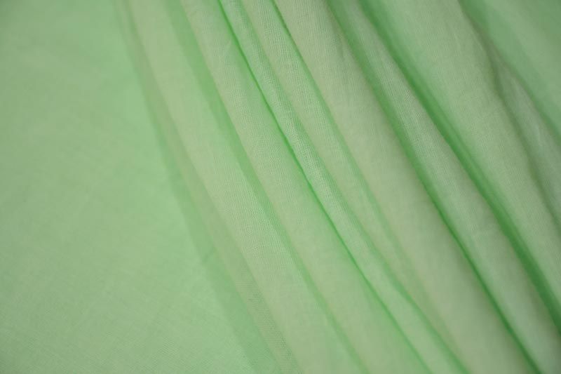 Ash Green Cotton Mulmul/voile Fabric