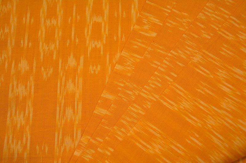 Golden Ikat Fabric By The Yard