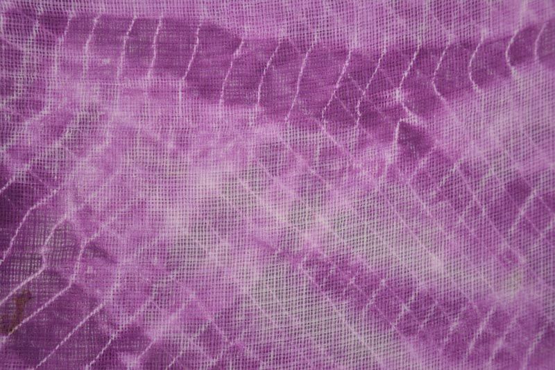 Purple Batik Kota Doria Fabric