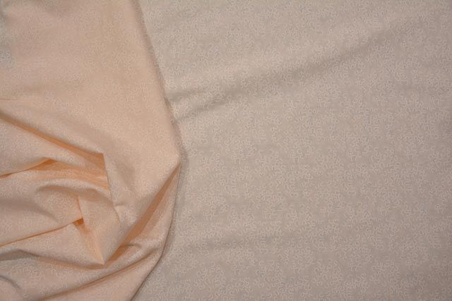 Soft Peach Self Print Indian Cotton Fabric