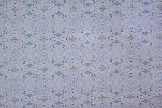 Abstract Pattern Digital Print Cotton Satin Fabric