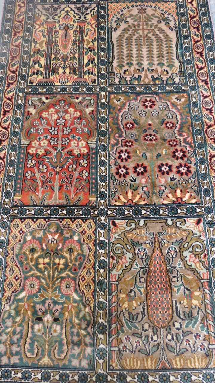 Hamadan Design Pure Silk Carpet