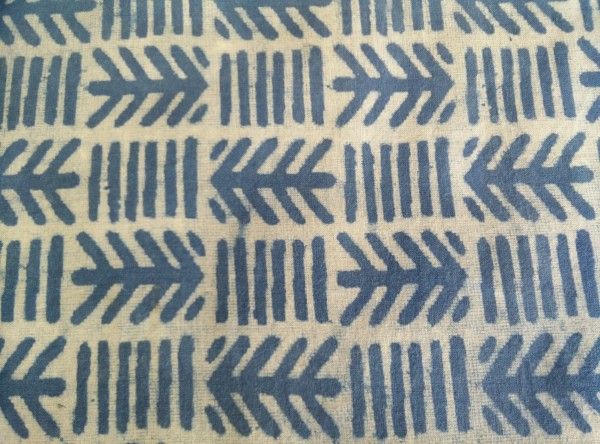 Tribal Design Block Printed Cotton Fabric