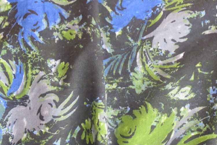 Blue Green Polyester Fabric