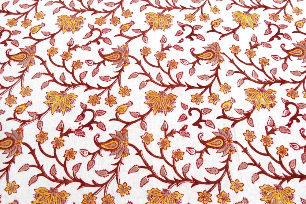 Yellow Brown Floral Wholesale Bed Sheets