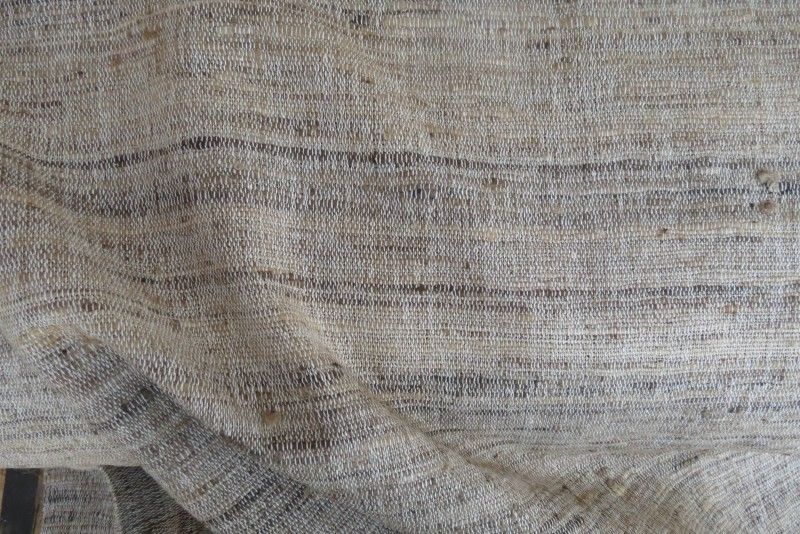Handloom Natural Color Pure Silk Fabric
