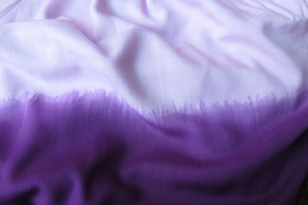 Violet And Purple Dip Dyed Fabric