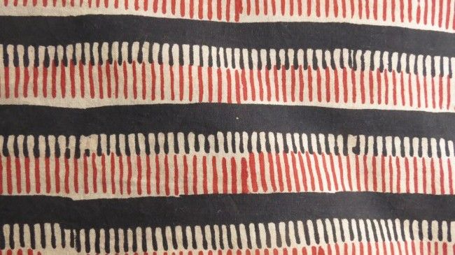 Bagru Red And Black Cotton Fabric By The Yard