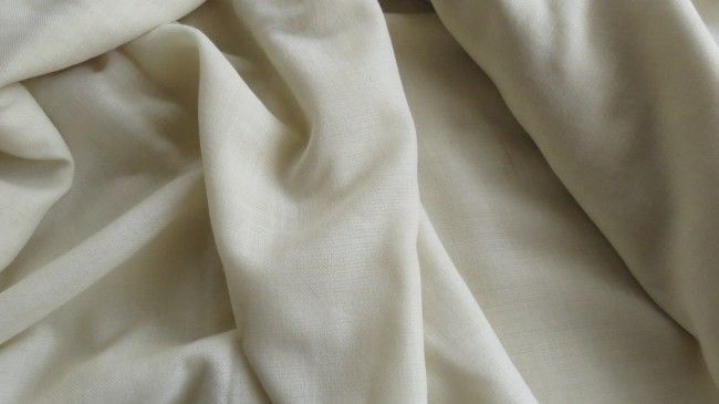 Natural Off White Pashmina Wool Fabric By The Yard