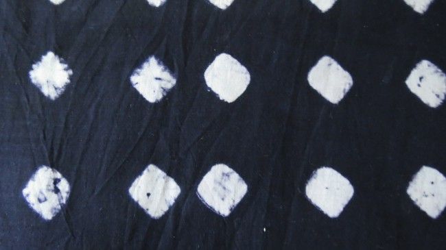Black And White Block Printed Mulmul Cotton Fabric By The Yard