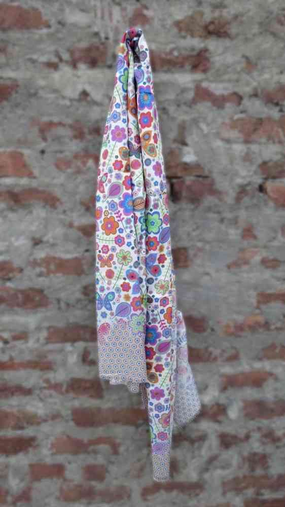 Multicolor Floral Designer Silk Scarves 