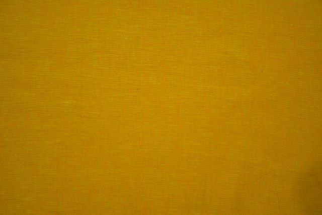 Saffron Yellow Turkish Linen Fabric