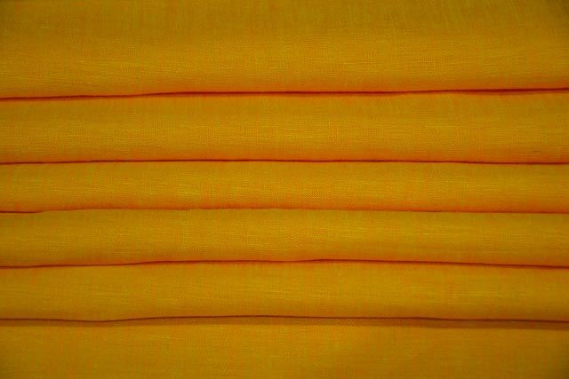 Saffron Yellow Turkish Linen Fabric