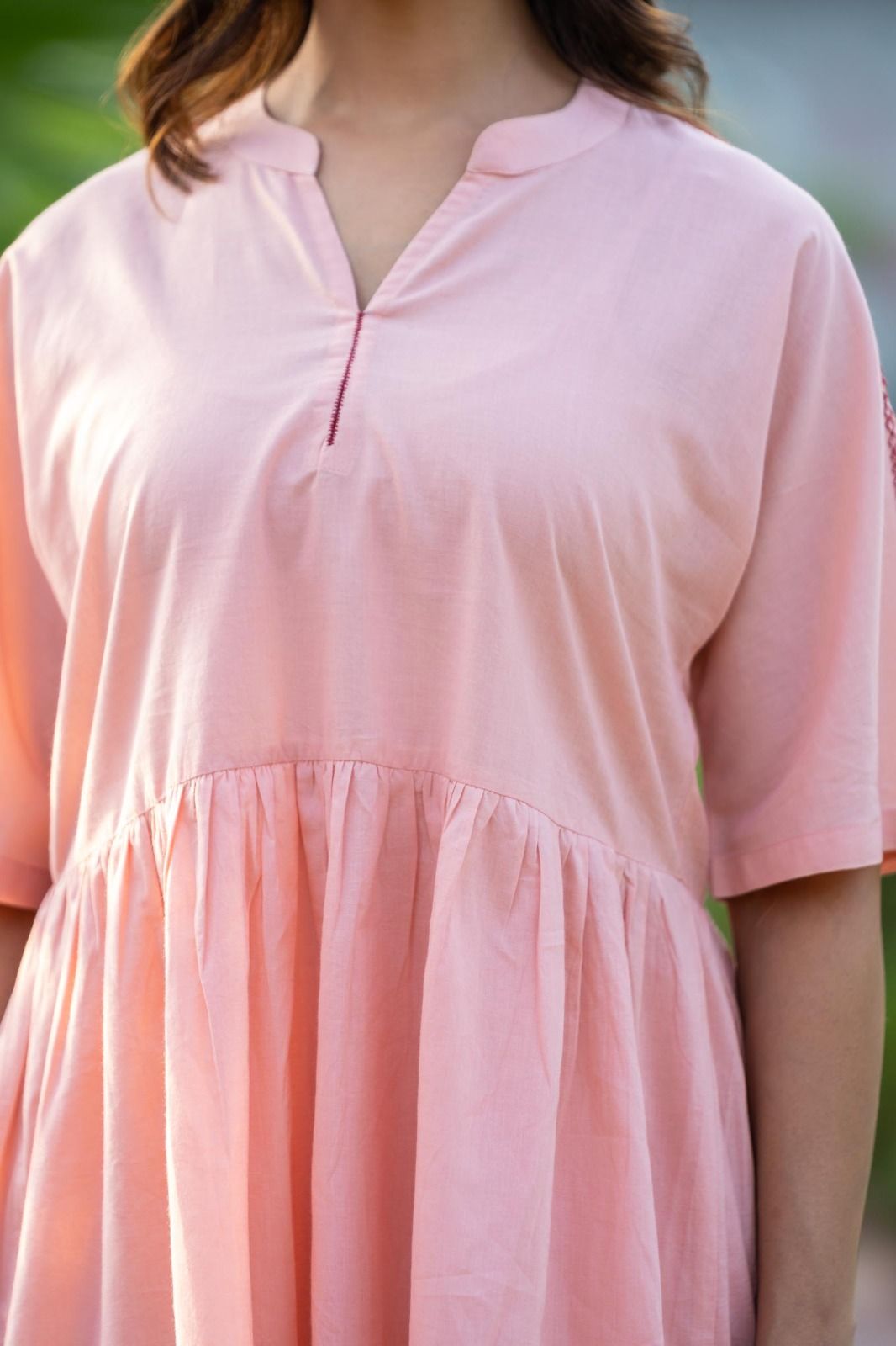 Peach Frock Style Top