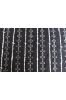Black White Kantha Striped Block Print Fabric 
