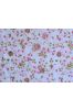 Pink & Green Floral Mulmul Cotton Fabric