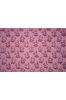 Pink Floral Block Print Cotton Fabric