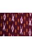 Brownish Maroon Ikat Fabric By The Meter