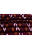 Brownish Maroon Ikat Fabric By The Meter