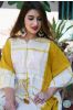 Mustard Shibori Cotton Kaftan Dress