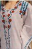 Floral Embroidered Short Kaftan Top