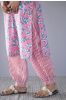 Pink Floral Block Printed Kurta Pant Set