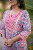 Pink Floralkurta Set