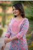 Pink Floralkurta Set