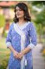 Blue Floral Kurta