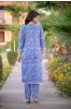 Breezy Blue Kurta Pant Set