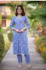 Breezy Blue Kurta Pant Set