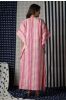 Pink Block Printed Kaftan