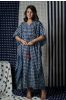 Indigo Checks Kaftan